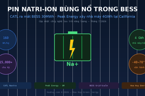 Pin Natri-ion "Bùng Nổ" Trong Lưu Trữ Năng Lượng