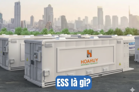 Giải pháp lưu trữ năng lượng ESS cho ngành Công nghiệp – Thương mại | HoaHuy LFP – HoaHuy Green