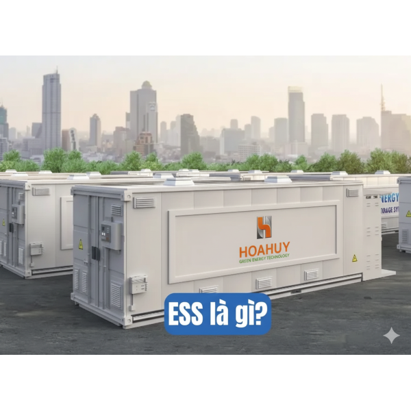 Giải pháp lưu trữ năng lượng ESS cho ngành Công nghiệp – Thương mại | HoaHuy LFP – HoaHuy Green