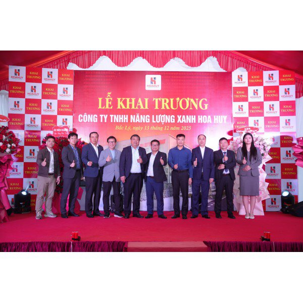 LỄ KHÁNH THÀNH NHÀ MÁY LẮP RÁP PIN LITHIUM CỦA CÔNG TY NĂNG LƯỢNG XANH HOA HUY