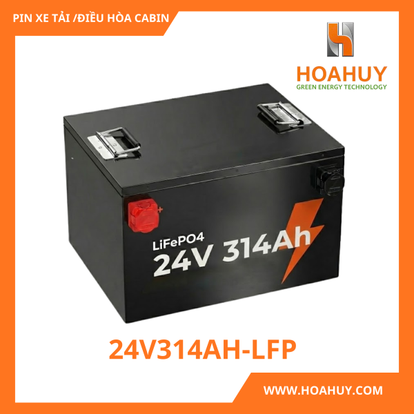 Pin LiFePO₄ 24V 314Ah (xe tải/RV/điều hòa đỗ)