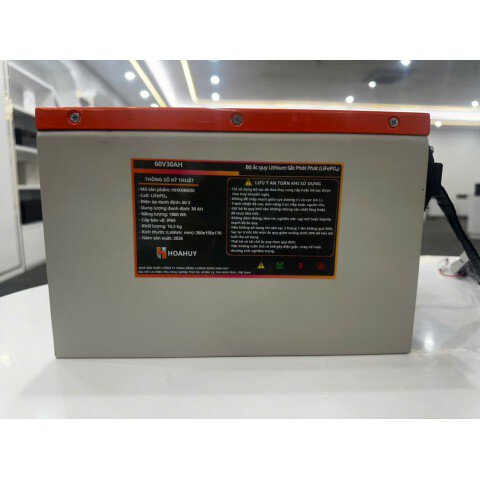 BỘ ẮC QUY LITHIUM SẮT PHỐT PHÁT 60V 25AH HHXM6025A2