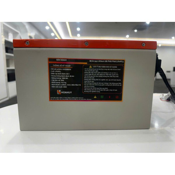 Bộ ắc quy Lithium Sắt Phốt Phát 60V 25Ah HHXM6025A2