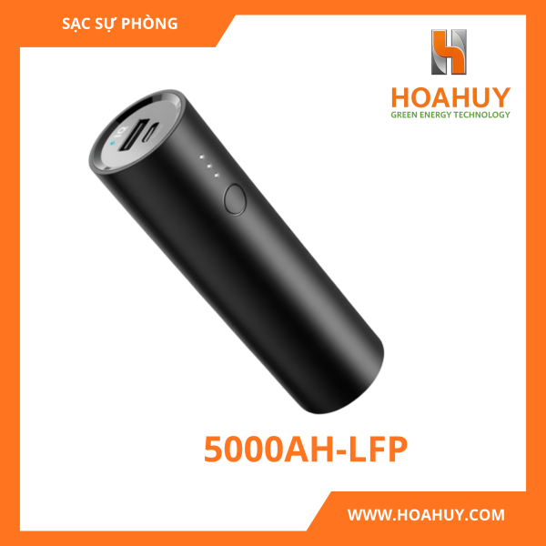 Sạc dự phòng LiFePO₄ 5.000 mAh – pin an toàn, tuổi thọ cao