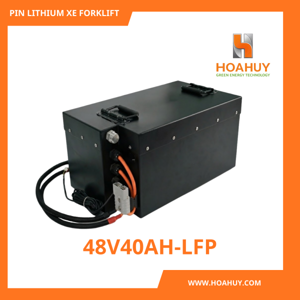 Pin Lithium xe nâng Forklift 48V40Ah LiFePO₄ – An Toàn, Hiệu Suất Ổn Định, Bền Bỉ