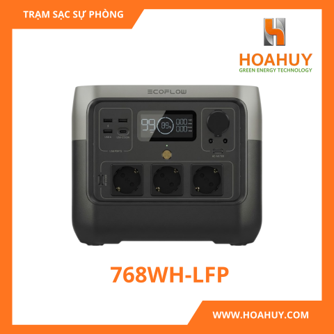 Trạm sạc dự phòng LiFePO₄ 768 Wh