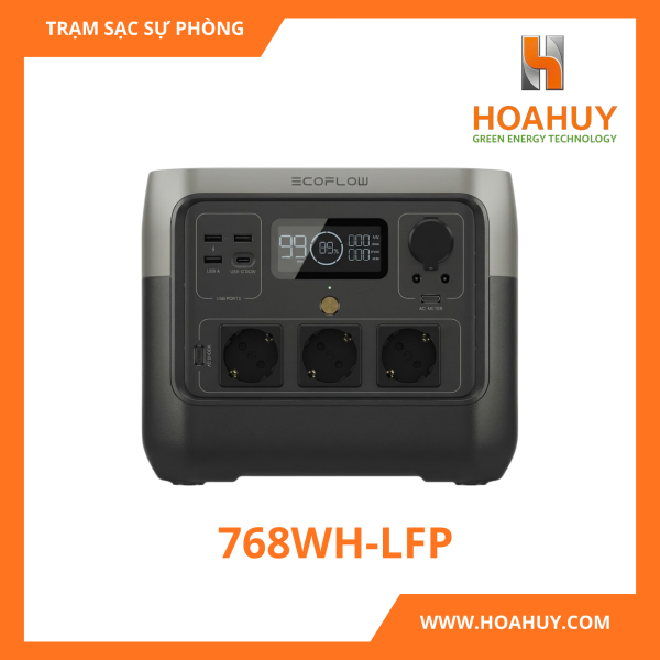 Trạm sạc dự phòng LiFePO₄ 768 Wh