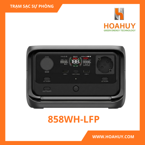 Trạm sạc dự phòng LiFePO₄ 858 Wh