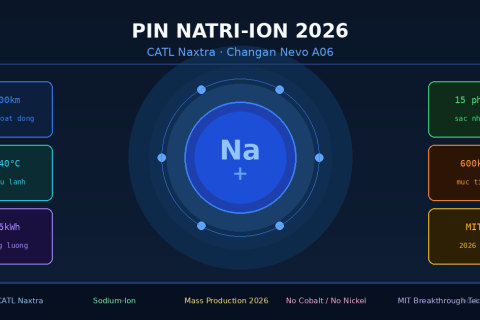 Pin Natri-Ion 2026: CATL Ra Mắt Xe Điện Thương Mại Đầu Tiên Thế Giới — Cuộc Cách Mạng Pin Giá Rẻ Bắt Đầu