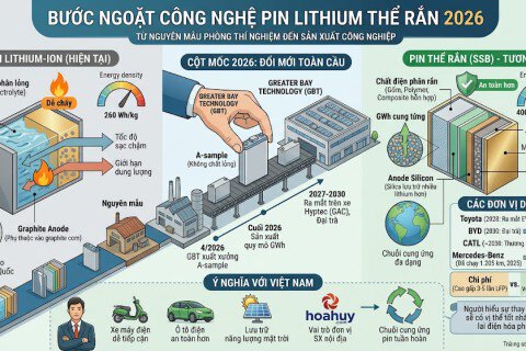 Pin Thể Rắn Lithium 2026: Cuộc Đua Từ Phòng Thí Nghiệm Đến Sản Xuất Đại Trà