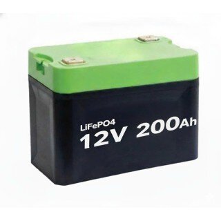 Pin LiFePO₄ 12V 200Ah (cho xe tải/đầu kéo – phụ tải cabin/điện phụ)